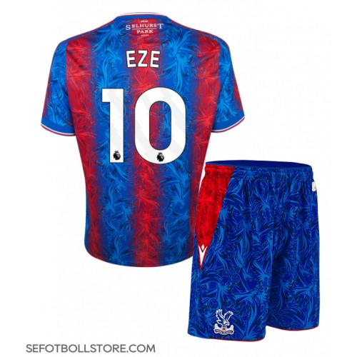 Crystal Palace Eberechi Eze #10 Replika babykläder Hemmaställ Barn 2024-25 Kortärmad (+ korta byxor)